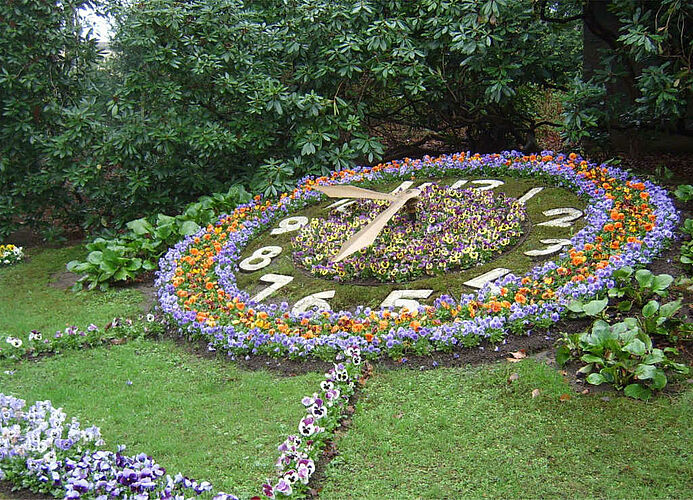 Blumenuhr im Stadtpark